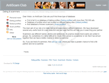Tablet Screenshot of antiscamclub.com
